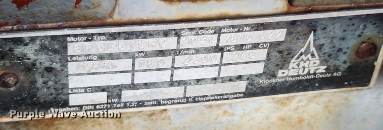 image for item JB9795 Deutz  engine