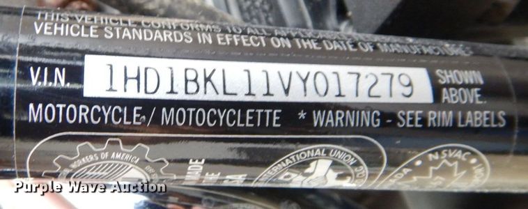 image for item JK9037 1997 Harley Davidson FXSTC Softail  motorcycle