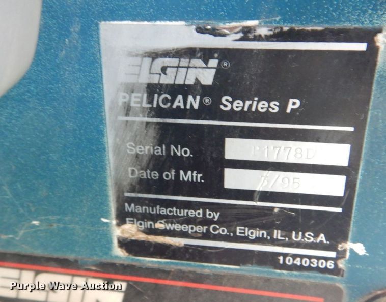 image for item JL9781 1995 Elgin Pelican Series P  street sweeper