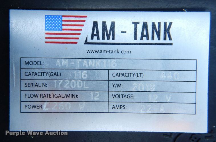 image for item JL9843 (2) 2018 AM Tank 116 auxiliary fuel tanks