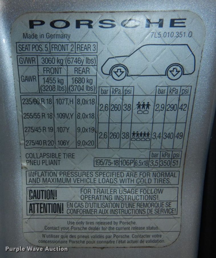 image for item JZ9045 2004 Porsche Cayenne S  SUV