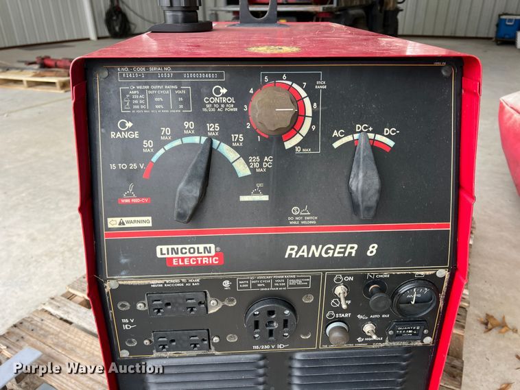 image for item KF9727 Lincoln Electric Ranger 8  welder/generator