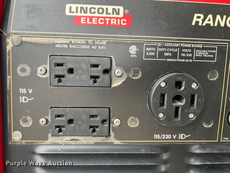 image for item KF9727 Lincoln Electric Ranger 8  welder/generator