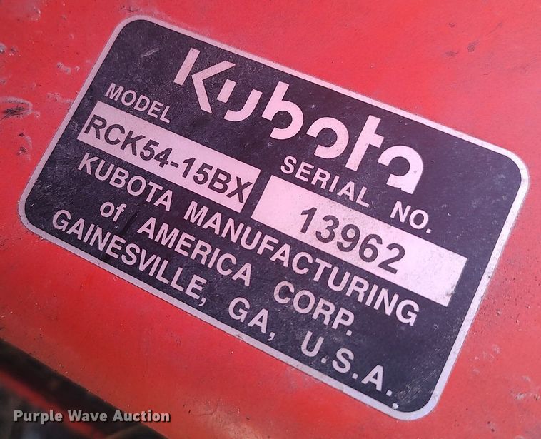 image for item KI9945 Kubota BX1500  lawn mower