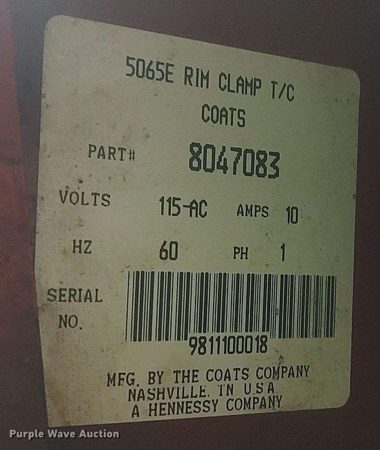 image for item KI9955 (2) tire machines