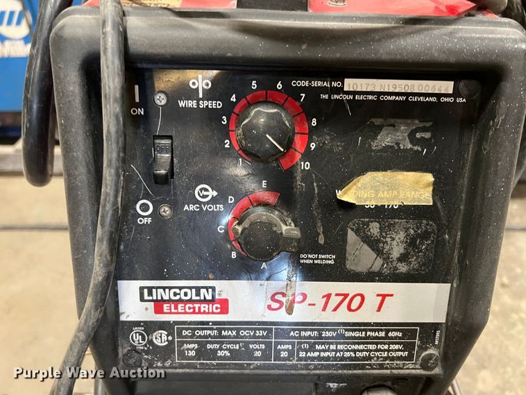 image for item KO9845 Lincoln Electric SP-170T  welder