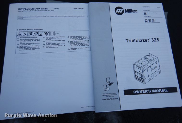 image for item KW9684 Miller Trailblazer 325 EFI  welder/generator