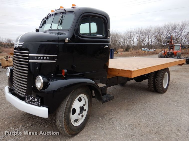 image for item KW9694 1947 Dodge WFMA38  flatbed truck