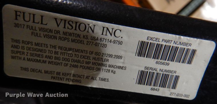 image for item KW9695 2016 Hustler Super Z  ZTR lawn mower