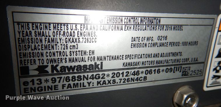 image for item KW9704 2016 Gravely Pro-Stance 52  ZTR lawn mower