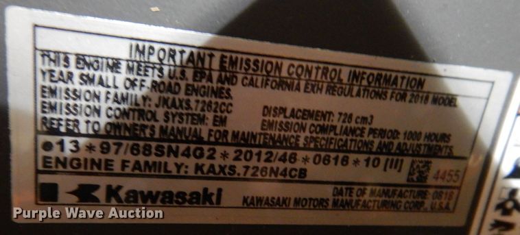 image for item KW9707 2019 Husqvarna Z548  ZTR lawn mower