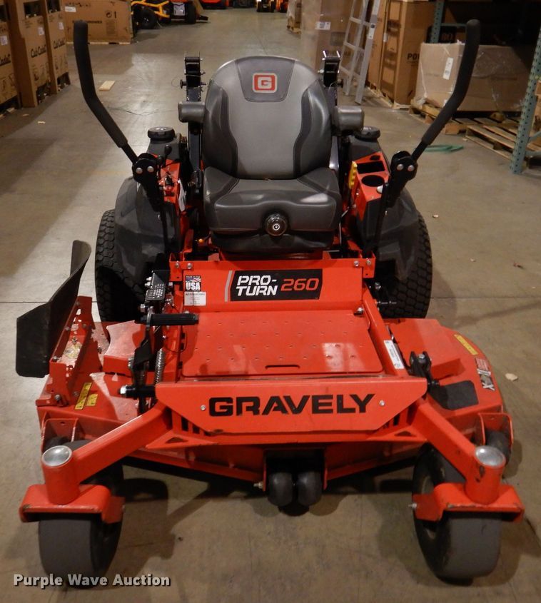 image for item KW9709 2019 Gravely Proturn 260  ZTR lawn mower