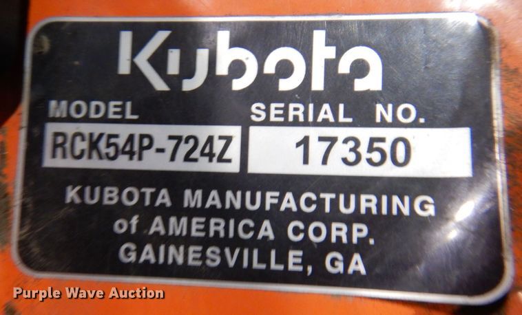 image for item KW9710 2017 Kubota Z724  ZTR lawn mower