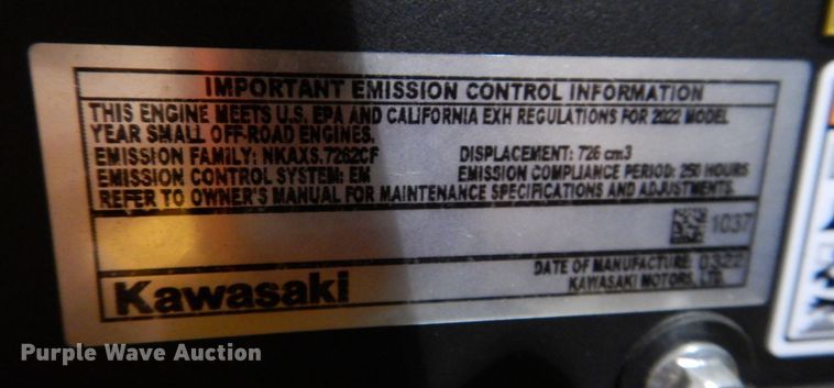 image for item KW9712 2022 Cub Cadet Ultima ZT1  ZTR lawn mower