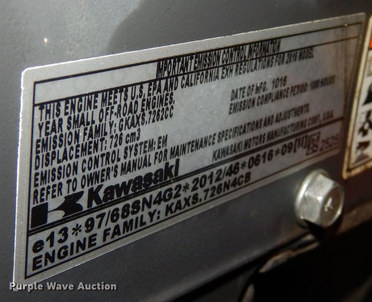 image for item KW9714 2017 Scag Tiger Cat II  ZTR lawn mower