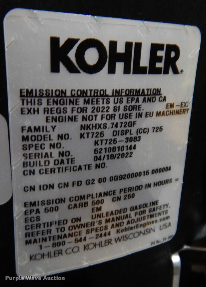 image for item KW9716 2022 Cub Cadet Ultima ZT1  ZTR lawn mower