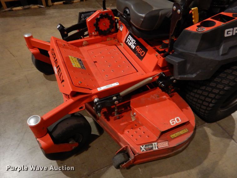 image for item KW9718 2017 Gravely ProTurn 460  ZTR lawn mower