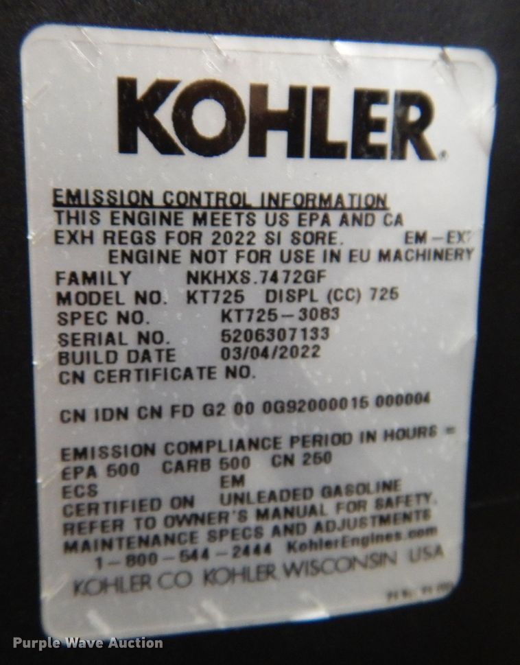 image for item KW9719 2022 Cub Cadet Ultima ZT1  ZTR lawn mower