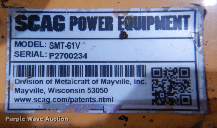 image for item KW9721 2018 Scag Turf Tiger II  ZTR lawn mower