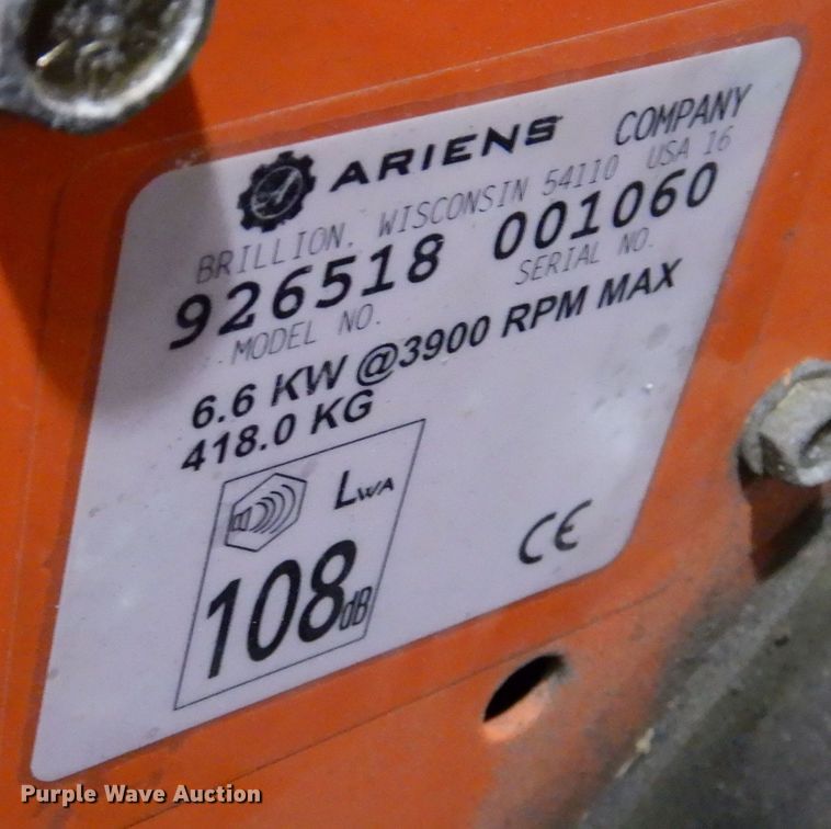 image for item KW9726 2016 Ariens PowerBrush 36  broom