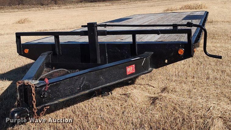 image for item LK9352 Shop built  equipment trailer