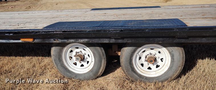 image for item LK9352 Shop built  equipment trailer