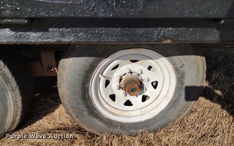 image for item LK9352 Shop built  equipment trailer