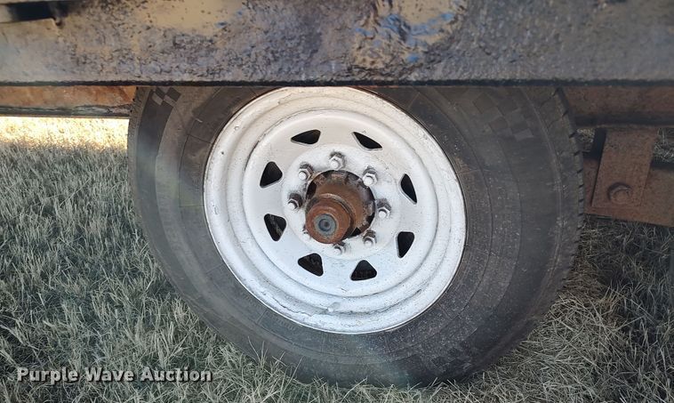 image for item LK9352 Shop built  equipment trailer
