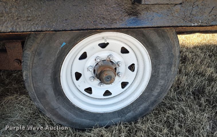 image for item LK9352 Shop built  equipment trailer