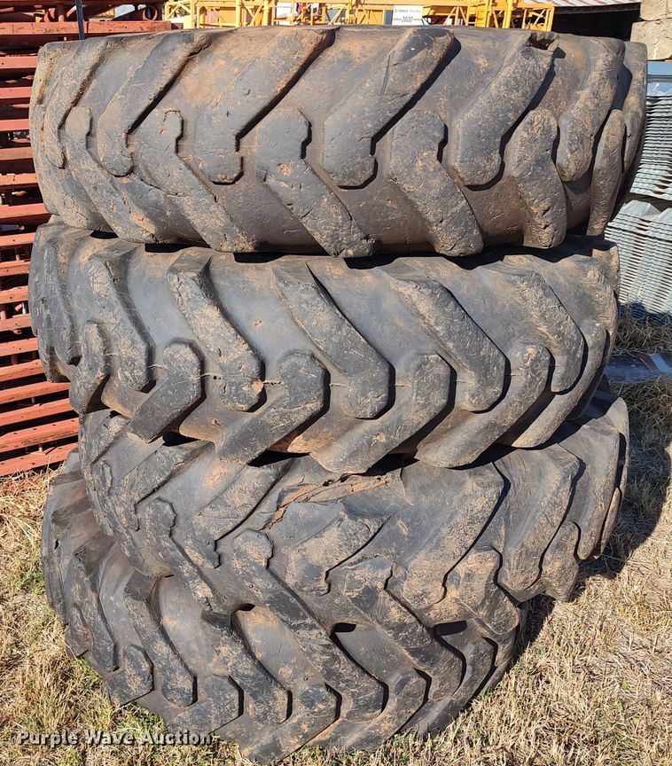 image for item LK9353 (4) Trac Grader 14.00-25TG tires and wheels