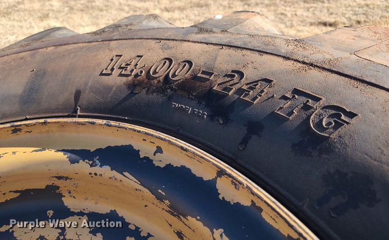 image for item LK9353 (4) Trac Grader 14.00-25TG tires and wheels
