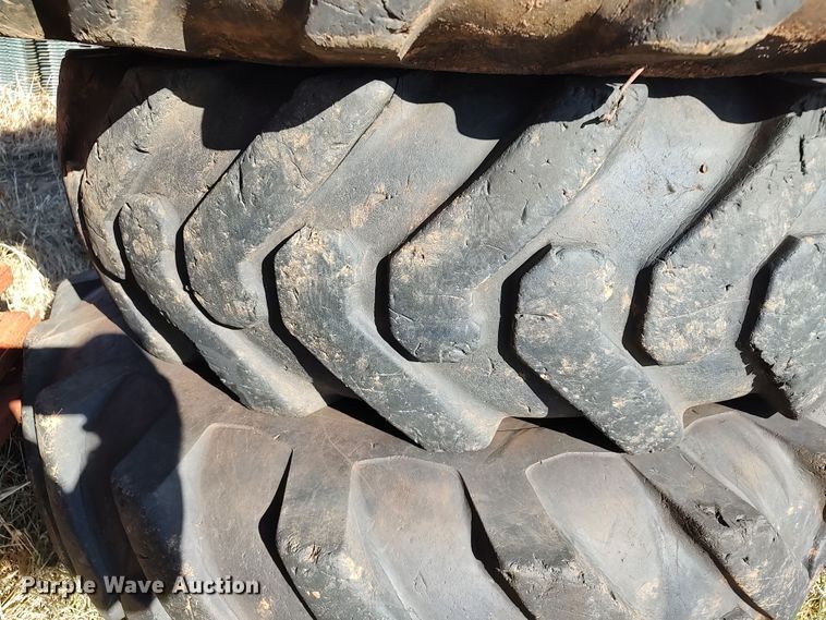 image for item LK9353 (4) Trac Grader 14.00-25TG tires and wheels