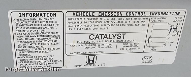 image for item LL9737 2006 Honda Pilot  SUV