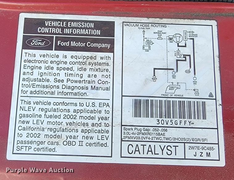 image for item LL9741 2002 Ford Taurus
