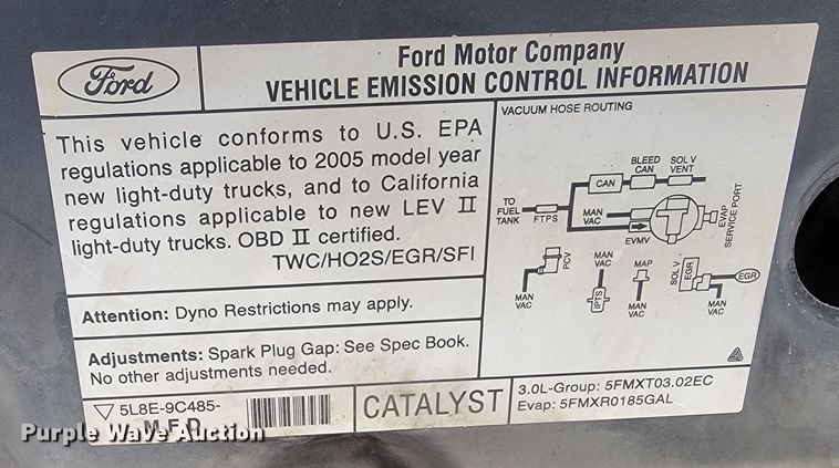 image for item LL9743 2005 Mercury Mariner  SUV