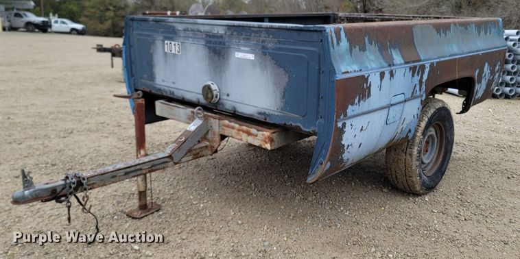 image for item LN9771 1985 Shop built  utility trailer