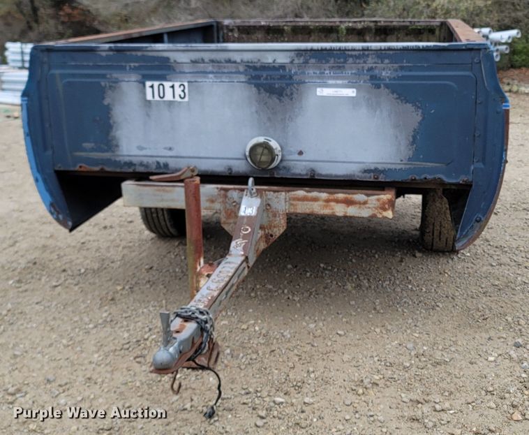 image for item LN9771 1985 Shop built  utility trailer