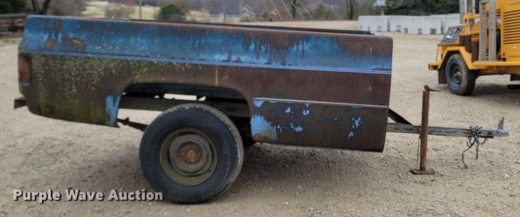 image for item LN9771 1985 Shop built  utility trailer