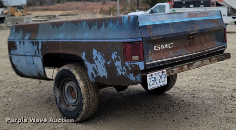 image for item LN9771 1985 Shop built  utility trailer