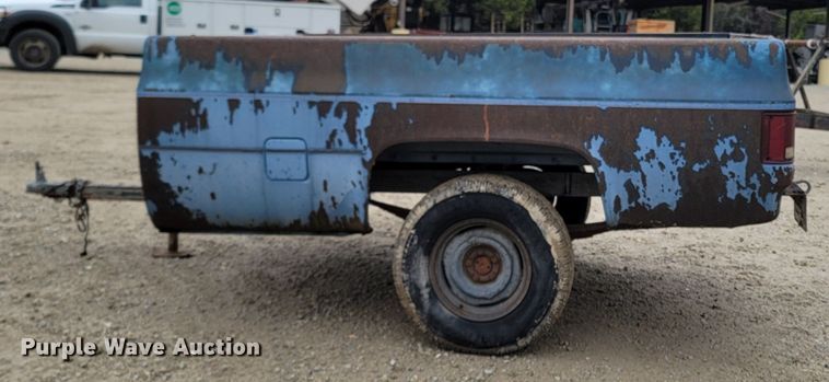 image for item LN9771 1985 Shop built  utility trailer