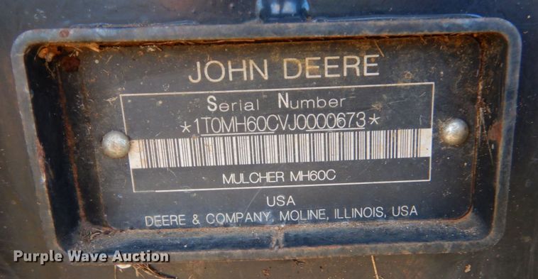 image for item LS9926 John Deere MH60C  skid steer mulcher