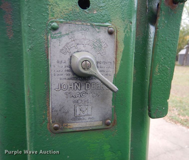 image for item LS9932 1949 John Deere M  tractor