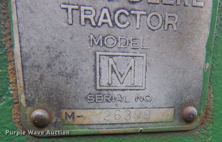 image for item LS9932 1949 John Deere M  tractor