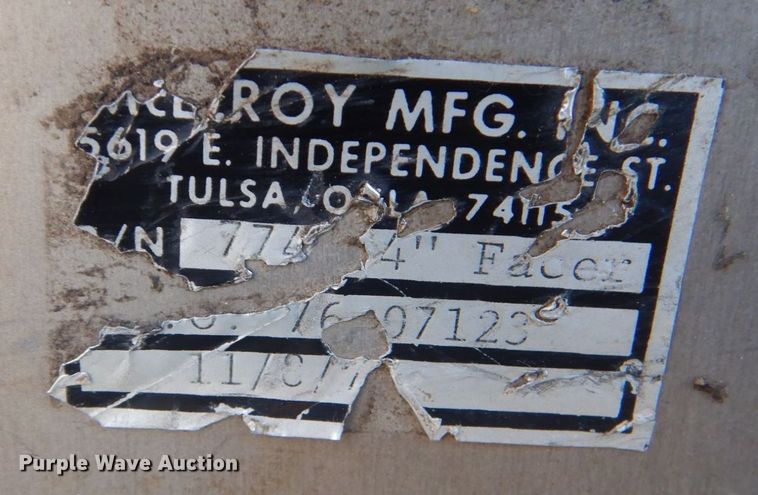 image for item LS9942 McElroy  pipe fusion machine