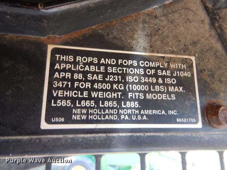 image for item LU9761 1995 New Holland LX885  skid steer loader