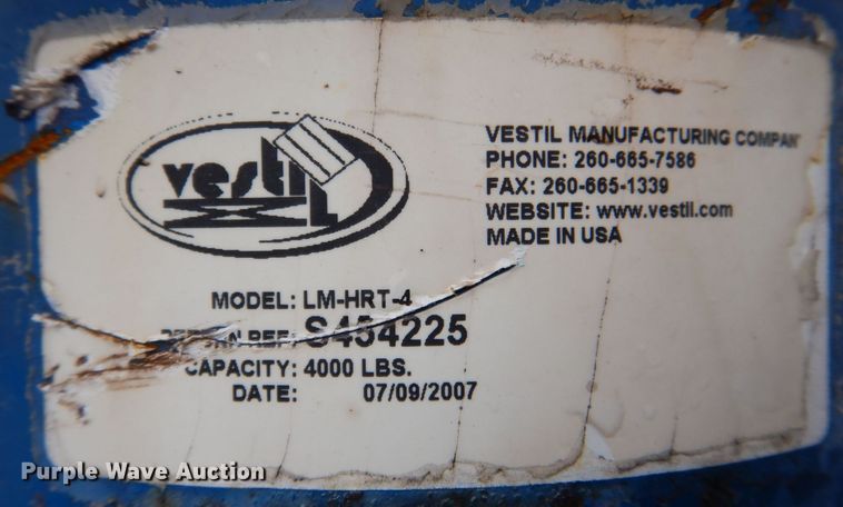 image for item MJ9845 2007 Vestil LM-HRT-4  boom