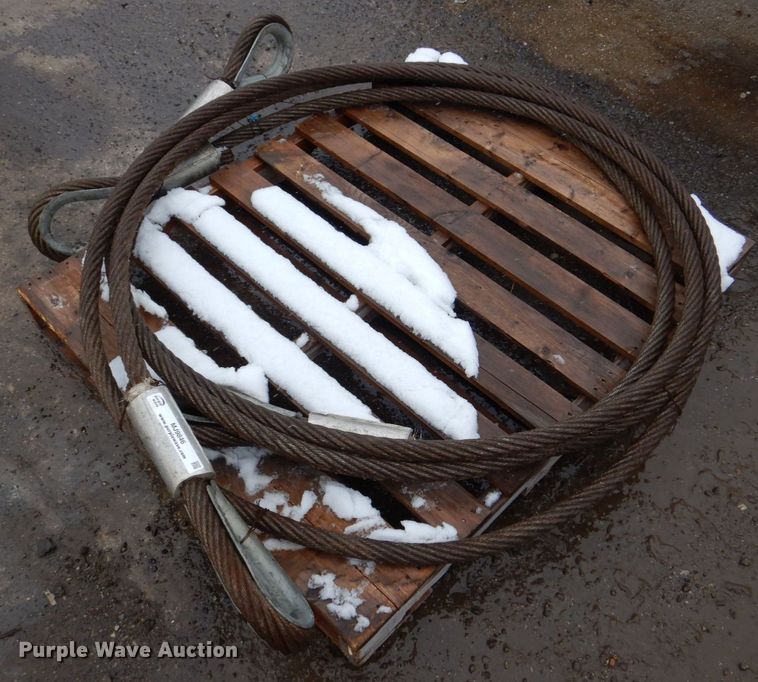 image for item MJ9846 (2) 26'L x 1.25" diameter lifting cables