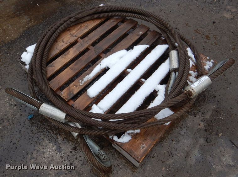 image for item MJ9846 (2) 26'L x 1.25" diameter lifting cables