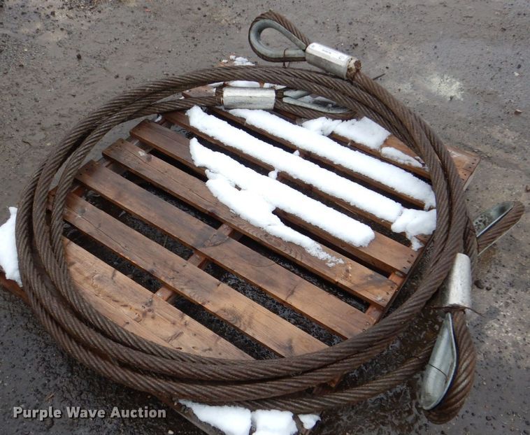 image for item MJ9846 (2) 26'L x 1.25" diameter lifting cables