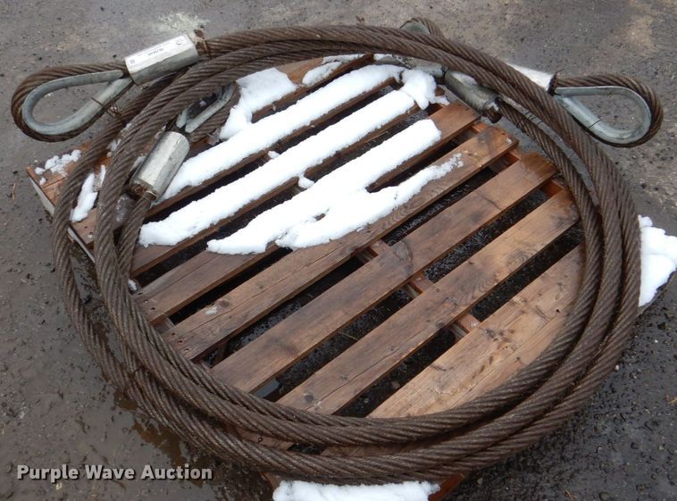 image for item MJ9846 (2) 26'L x 1.25" diameter lifting cables